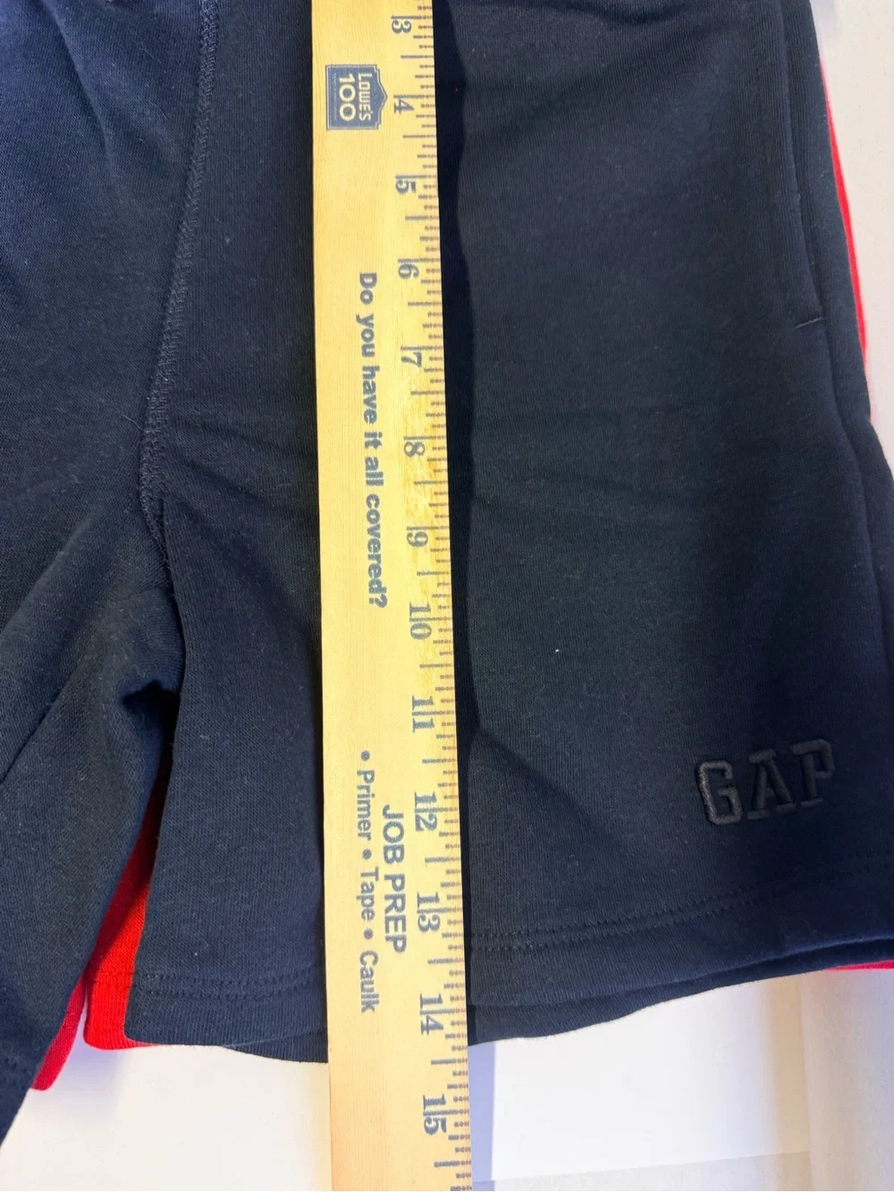 GAP Kids 2 pack Fleece lined Shorts adjustable drawstring red & navy size 8 nwt